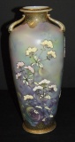 Large Plum Pattern Moriage Vase