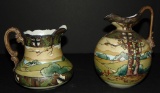 Nippon Dark Woodland Two Piece Lot.