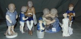 Royal Copenhagen Figurines. Lot of 6.