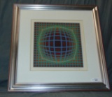 Victor Vasarely Signed Serigraph 