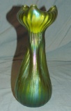 Loetz Green Glass Vase
