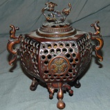 Japanese Bronze Incense Burner