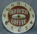 Old Dutch Coffee Advertising Clock