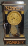 French Empire Portico Clock