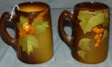 Owens Pottery. Pair of Tankards