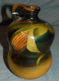 Rookwood Double Gourd Corn Jug, Signed