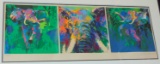 Leroy Neiman. Elephant Tryptych. Signed Limited.