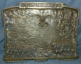 Bronze Plaque Signed Battaggi.