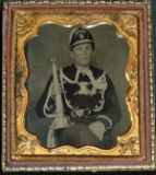 Fireman Ambrotype. Dated on Back 1878.