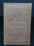 Rare. Township Map of Eastern Kansas.