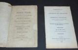 Lot of Two 19th Century Voyages. Disbound.