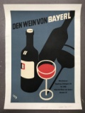 Bayerl Red Wine, German Advertising Poster