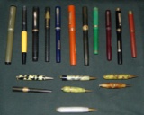 Lot of (18) Misc. Fountain Pens and Pencils