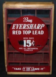 Eversharp Red Top Lead Store Counter Display Case.