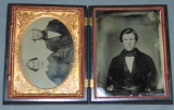 Double Quarter Plate Ambrotype in Union Case