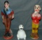 3 Various Li'l Abner Carnival Chalkware Statues