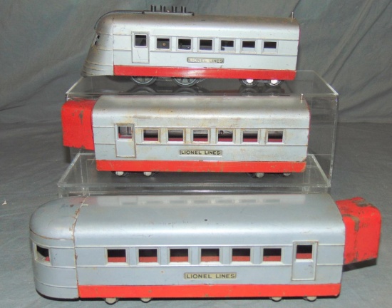 3pc Uncataloged Lionel Jr 1700 Streamliner