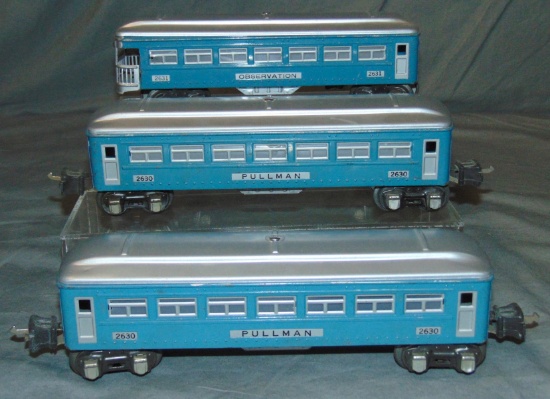 3 Lionel 2630 Passenger Cars