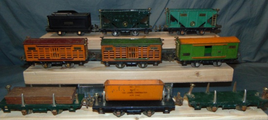 9Pc Lionel 800 Series 4-Wheel Freights