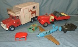 Vintage Toy Vehicle Parts Lot