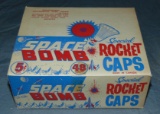 Scarce Space Rocket Caps. Box.