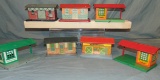 7 Different American Flyer Tin Stations