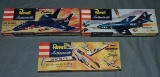 Lot of Three Revell Airplane Model Kits Boxed