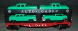 Scarce Lionel 6414 Auto-Loader With Green Cars