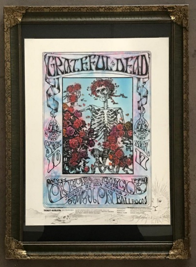 Stanley Mouse Signed Grateful Dead Concert Poster