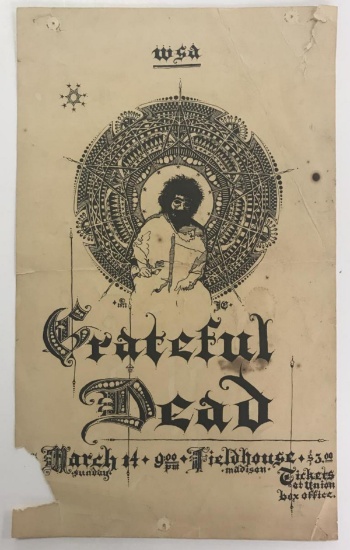 Grateful Dead Madison WI 1971 Concert Poster