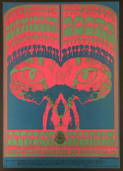 The DOORS 1967 Avalon Concert Poster FD64