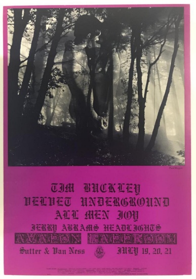 Velvet Underground 1968 Concert Poster FD128