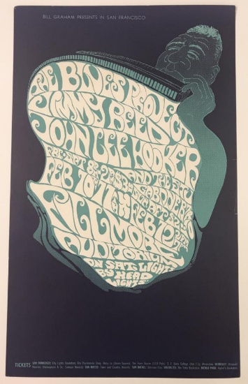 1967 Blues Fillmore Concert Poster BG49