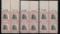 United States #834 Plate Blocks of Four.