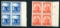 Italy. 487-488 Mint NH Blocks of Four.