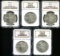 Morgan Silver Dollar Lot of Five.