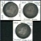 U.S. Lot of Three Half Dollars.