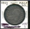 U.S. Half Dollar 1823.