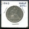 U.S. Half Dollar. 1863.