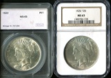 1922 & 1924 $1 Peace Dollars