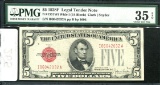 1928 F $5.00 Bill. PMG-35.