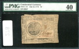 Continental Currency. 1776 7 Dollars.