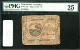 Continental Currency. 1776. 6 Dollars.