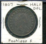 U.S. 1807 Half Dollar. Footless 