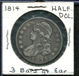 U.S. 1814 Half Dollar.