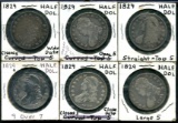 U.S. Half Dollar Lot of Five. Six Pieces.