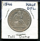 U.S. Half Dollar 1846. Tall Date.