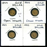 U.S. Gold Dollar Lot of Four.