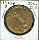 1910-O Twenty Dollar Gold Piece.