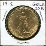 1912 Twenty Dollar Gold Piece.